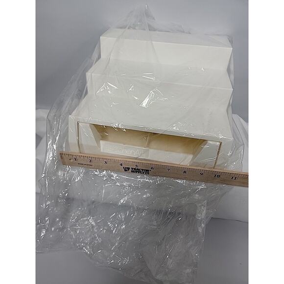 Vintage Kitchen Art Gourmet Line Shelf N Store Pull Out Drawer White New W Box - Picture 11 of 11